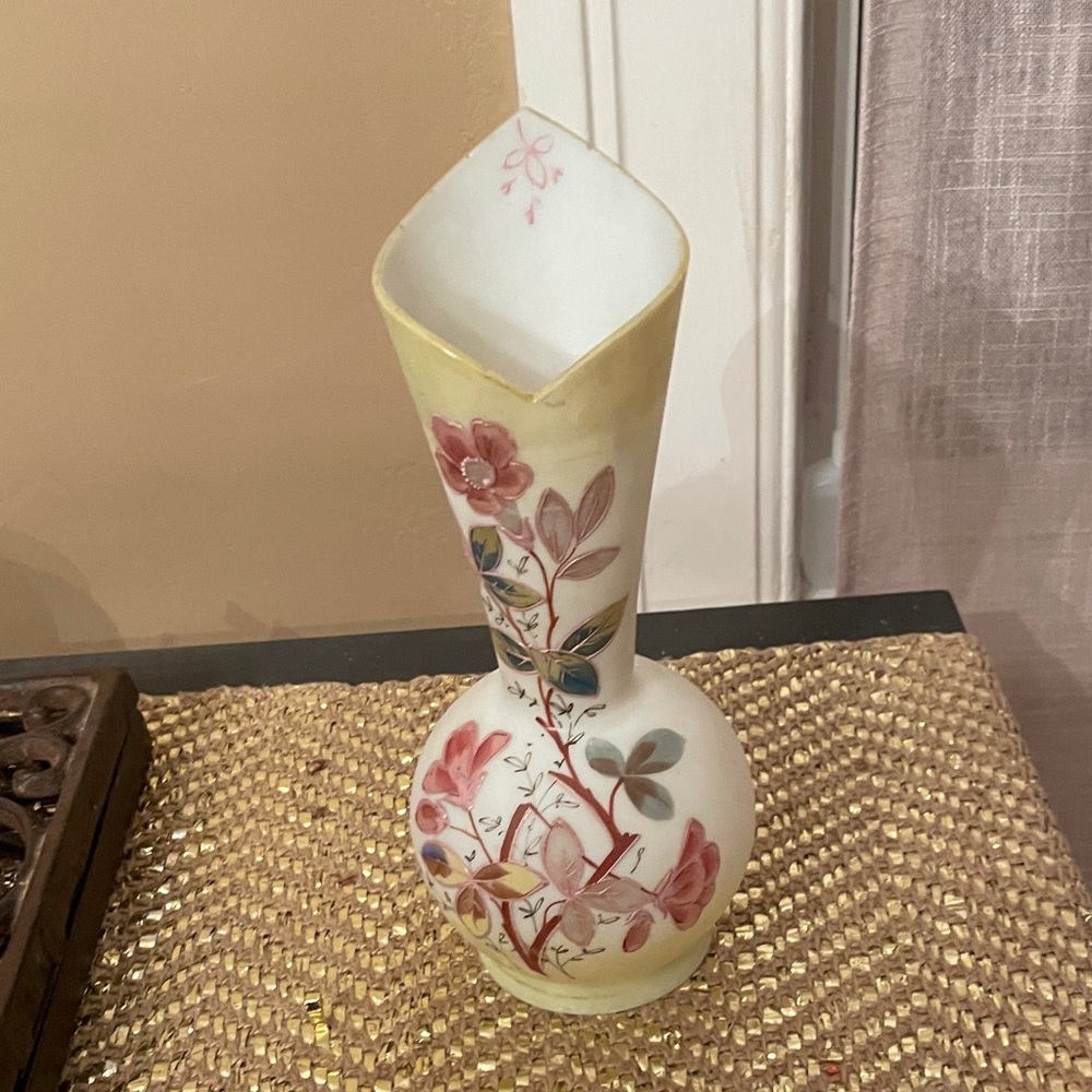 Stanley Floral Vase with Pink and Yellow Accents